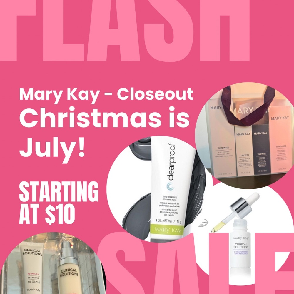 Mary Kay Skincare & Makeup Closeout Sale - Christmas 🎄 in July! Live Show Today